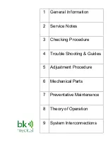 Предварительный просмотр 3 страницы BK Medical bkSpecto 1300 Service Manual