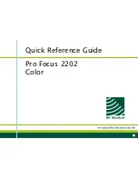 Preview for 1 page of BK Medical Pro Focus 2202 Color Quick Reference Manual