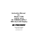 Предварительный просмотр 3 страницы BK Precision 0-30V Instruction Manual