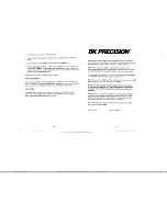 Preview for 9 page of BK Precision 114B Instruction Manual