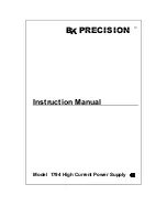 Preview for 1 page of BK Precision 1794 Instruction Manual