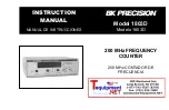 Preview for 1 page of BK Precision 1803D Instruction Manual