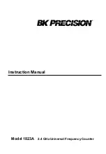 BK Precision 1823a Instruction Manual preview