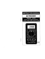 Предварительный просмотр 1 страницы BK Precision 2703B Instruction Manual