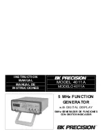 Preview for 1 page of BK Precision 4011A Instruction Manual