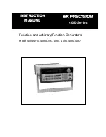 BK Precision 4084 Instruction Manual preview