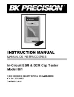 Предварительный просмотр 1 страницы BK Precision 881 Instruction Manual