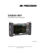 Предварительный просмотр 1 страницы BK Precision DAS240-BAT User Manual