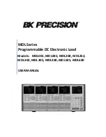 Preview for 1 page of BK Precision MDL Series User Manual