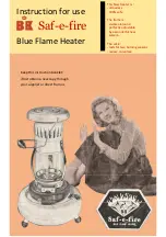 BK Precision Saf-e-fire Blue Flame Instructions For Use Manual preview