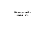 BK Radio KNG-P150S Manual preview