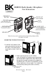 BK TECHNOLOGIES BKR0203 User Instructions preview