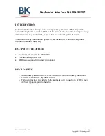 Preview for 1 page of BK TECHNOLOGIES BKR0587 Quick Manual