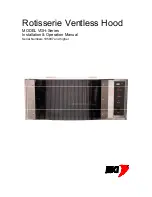 Preview for 1 page of BKI Rotisserie Ventless Hood VGH-Series Installation And Operation Manual