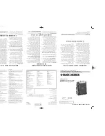 Preview for 2 page of Black & Decker 100UH Series Use And Care Book