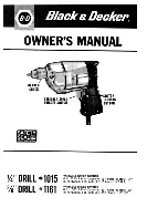 Black & Decker 1015 Owner'S Manual preview