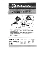 Preview for 1 page of Black & Decker 1070-09 Owner'S Manual