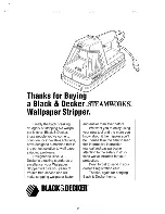 Preview for 2 page of Black & Decker 1200 Instruction Manual