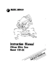 Preview for 1 page of Black & Decker 1701-04 Instruction Manual