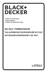 Preview for 1 page of Black & Decker 20V MAX LST522 Instruction Manual