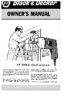 Black & Decker 3/8 double insulated Owner'S Manual preview