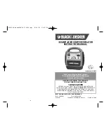 Preview for 1 page of Black & Decker 300 AMP JUMP-STARTER/INFLATOR Instruction Manual