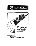 Preview for 1 page of Black & Decker 3251-10 Owner'S Manual