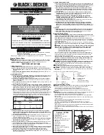 Black & Decker 490525-00 Instruction Manual preview