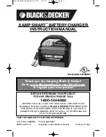 Black & Decker 6 AMP SMART BATTERY CHARGER Instruction Manual preview