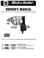 Black & Decker 6002 Owner'S Manual preview