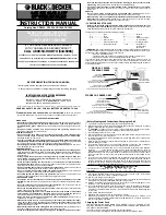 Preview for 1 page of Black & Decker 605654-00 Instruction Manual