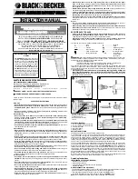 Предварительный просмотр 1 страницы Black & Decker 611196-00 Instruction Manual