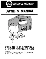 Black & Decker 6705-10 Owner'S Manual preview