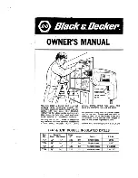 Preview for 1 page of Black & Decker 7014 Owner'S Manual