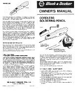 Предварительный просмотр 1 страницы Black & Decker 722407-01 Owner'S Manual