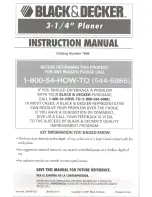 Preview for 1 page of Black & Decker 7696 Instruction Manual