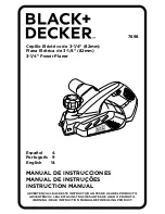 Preview for 1 page of Black & Decker 7698 Instruction Manual