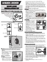 Preview for 1 page of Black & Decker 79-364 Installation Kit
