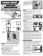 Preview for 1 page of Black & Decker 79-373 Instruction Manual