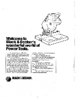 Preview for 2 page of Black & Decker 81/4" COMPUND MITER SAW 9425 Instruction Manual