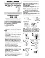 Preview for 1 page of Black & Decker 90501309-00 Instruction Manual