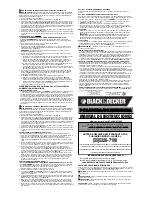 Предварительный просмотр 4 страницы Black & Decker 90508813 Instruction Manual