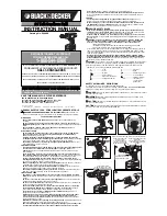 Preview for 1 page of Black & Decker 90521527 Instruction Manual