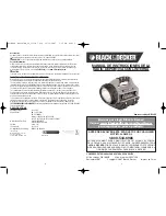 Preview for 5 page of Black & Decker 90527136 Instruction Manual