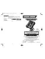 Preview for 1 page of Black & Decker 90546625 Instruction Manual