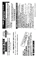 Black & Decker 9527 Instruction Manual preview