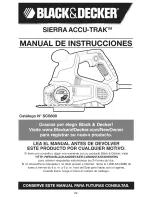 Preview for 22 page of Black & Decker ACCU-TRAK SAW SCS600 Instruction Manual