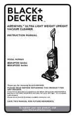 Preview for 1 page of Black & Decker AIRSWIVEL BDASP100 Series Instruction Manual