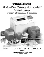 Black & Decker All-In-One Deluxe Horizontal B2005 Operating Instructions & Cook Book preview