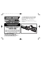 Preview for 1 page of Black & Decker Alligator 90520380 Instruction Manual